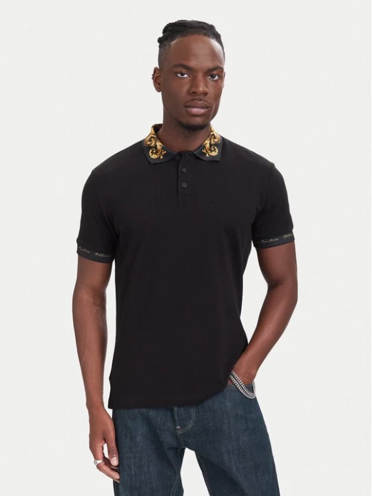 Obrázek produktu Versace Jeans Couture Polokošile 80GAGT12 CJ01T Černá Slim Fit