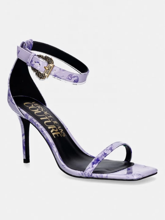 Obrázek produktu Versace Jeans Couture sandály na vysokém podpatku fialová