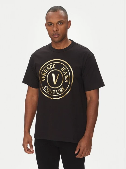 Obrázek produktu Versace Jeans Couture T-Shirt 78GAHT01 Černá Regular Fit