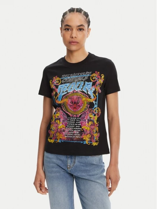 Obrázek produktu Versace Jeans Couture T-Shirt 78HAHC03 Černá Regular Fit