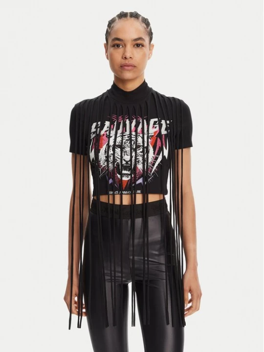 Obrázek produktu Versace Jeans Couture T-Shirt 78HAHE01 Černá Slim Fit