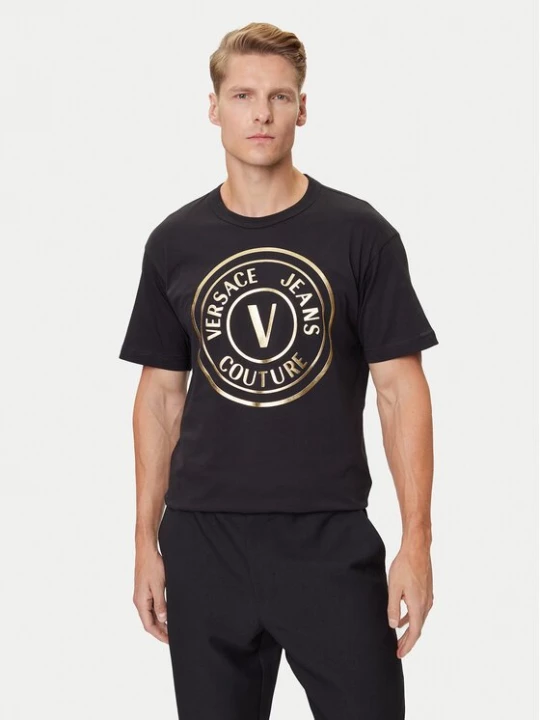 Obrázek produktu Versace Jeans Couture T-Shirt 79GAHT01 CJ00T Černá Regular Fit