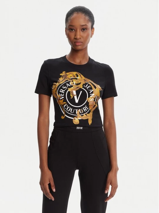 Obrázek produktu Versace Jeans Couture T-Shirt 79HAHE01 CJ02E Černá Regular Fit