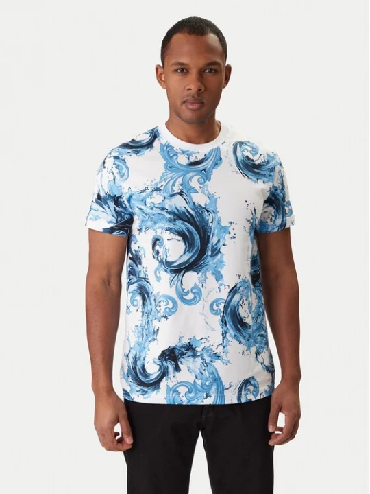 Obrázek produktu Versace Jeans Couture T-Shirt 80GAH6S0 JS543 Modrá Regular Fit