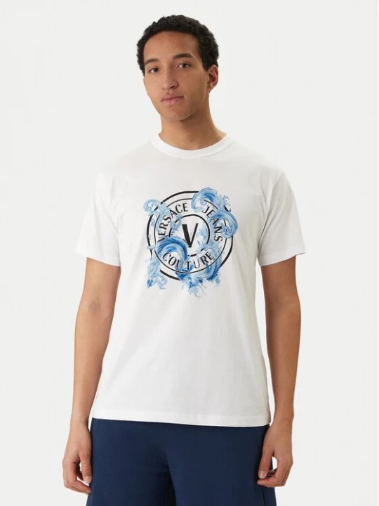 Obrázek produktu Versace Jeans Couture T-Shirt 80GAHE01 CJ00E Bílá Regular Fit