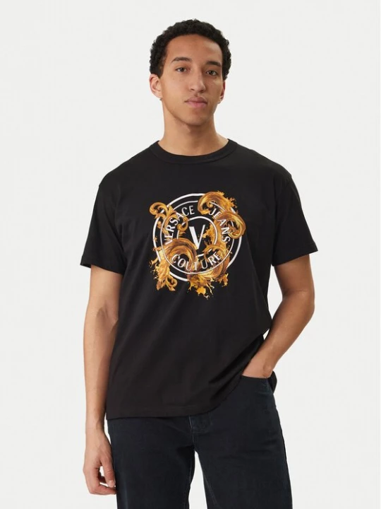 Obrázek produktu Versace Jeans Couture T-Shirt 80GAHE01 CJ00E Černá Regular Fit
