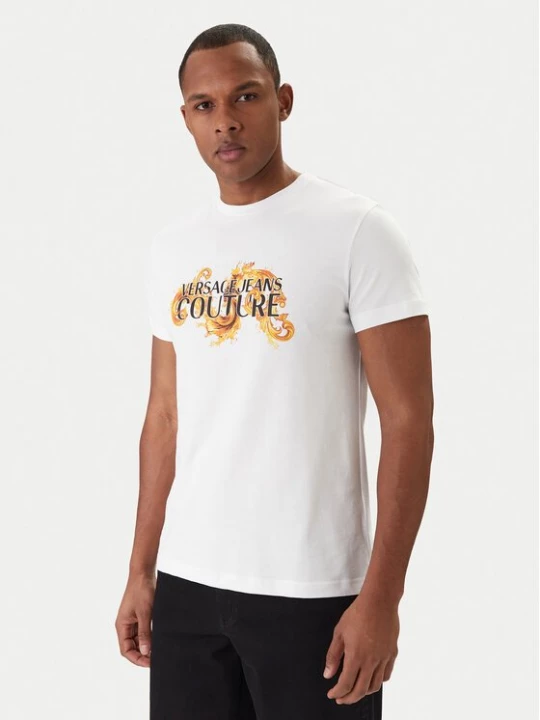 Obrázek produktu Versace Jeans Couture T-Shirt 80GAHE02 CJ00E Bílá Regular Fit