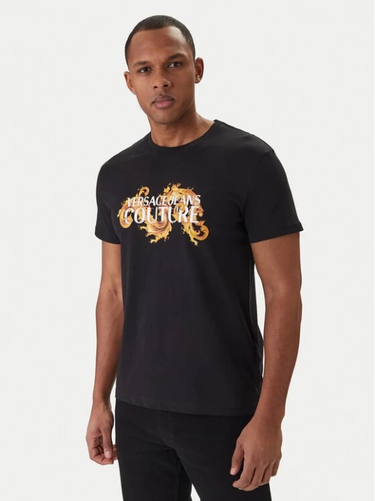 Obrázek produktu Versace Jeans Couture T-Shirt 80GAHE02 CJ00E Černá Regular Fit