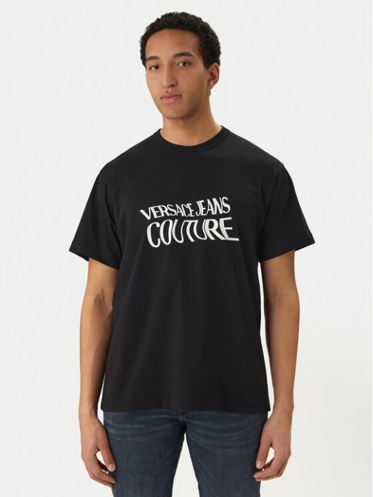Obrázek produktu Versace Jeans Couture T-Shirt 80GAHE04 CJ00E Černá Regular Fit