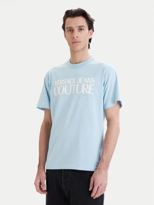 Obrázek produktu Versace Jeans Couture T-Shirt 80GAHT01 CJ00T Modrá Regular Fit