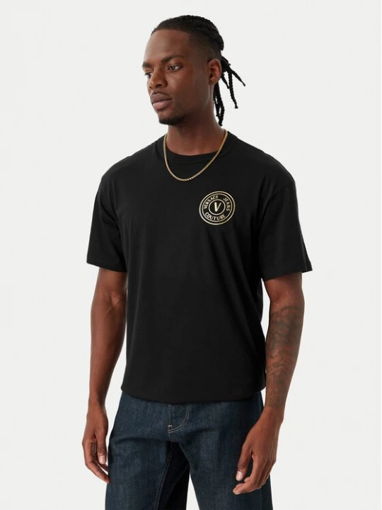 Obrázek produktu Versace Jeans Couture T-Shirt 80GAHT04 CJ00T Černá Regular Fit