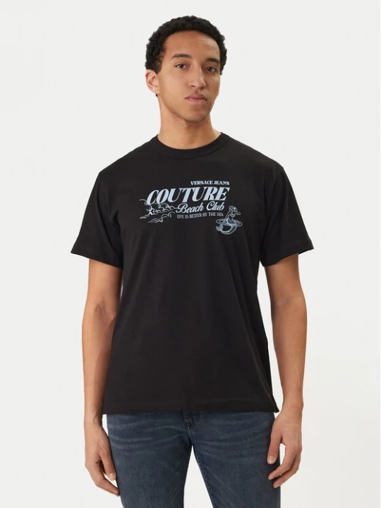 Obrázek produktu Versace Jeans Couture T-Shirt 80GAHT10 CJ00T Černá Regular Fit