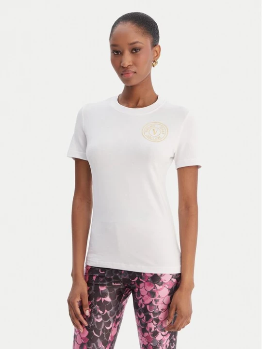 Obrázek produktu Versace Jeans Couture T-Shirt 80HAHT02 CJ03T Bílá Slim Fit