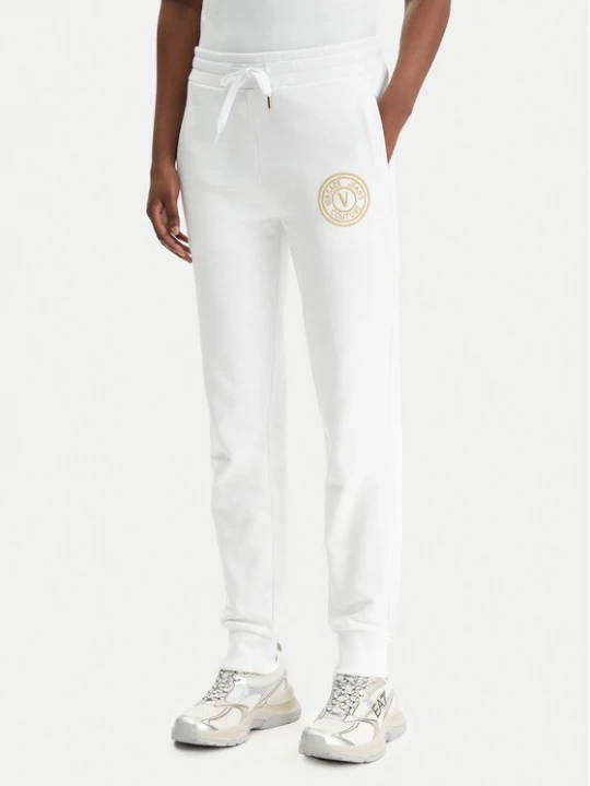 Obrázek produktu Versace Jeans Couture Teplákové kalhoty 80HAAT02 CF01T Bílá Regular Fit