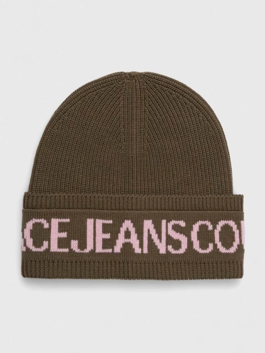 Obrázek produktu Versace Jeans Couture Vlněná čepice zelená