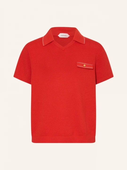 Obrázek produktu Versace Pletené Polo Tričko červená