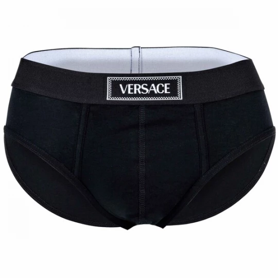 Obrázek produktu VERSACE Slipy  černá / bílá