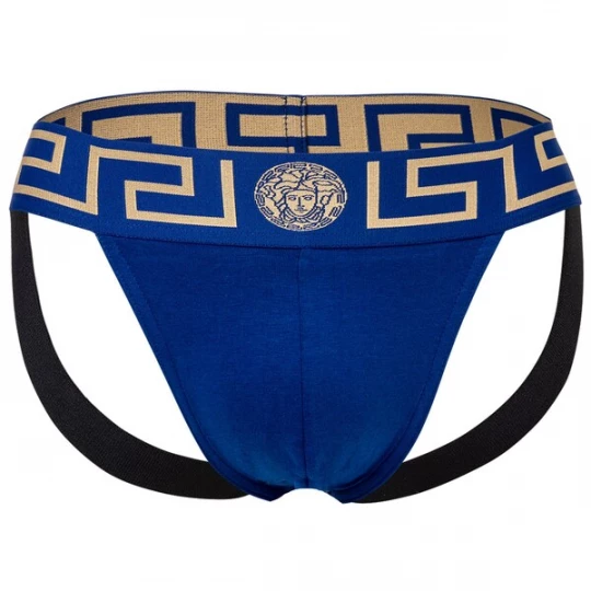 Obrázek produktu VERSACE Slipy  modrá / zlatá