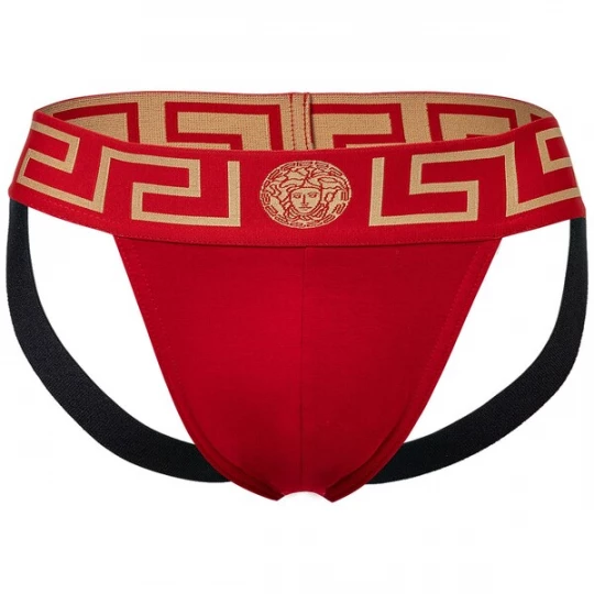 Obrázek produktu VERSACE Slipy  zlatá / červená