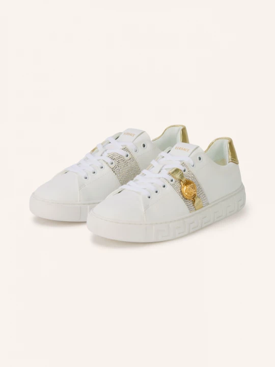 Obrázek produktu Versace Sneakersy S Ozdobnými Kamínky bílá / zlatá