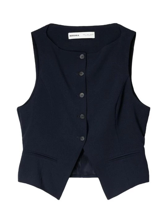 Obrázek produktu Vesta Bershka melírovaná tmavě modrá
