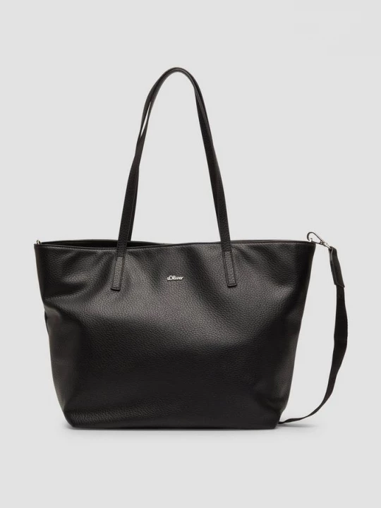 Obrázek produktu Větší kabelka shopper s odnímatelným ramenním popruhem s.Oliver černá