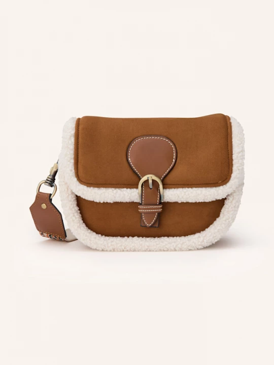 Obrázek produktu Viamailbag Taška Přes Rameno Agnes Suede koňaková