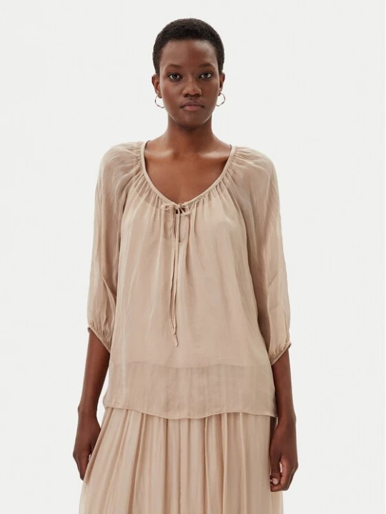 Obrázek produktu ViCOLO Halenka TD0020 Béžová Loose Fit