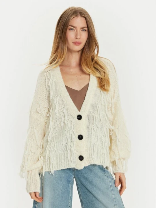 Obrázek produktu ViCOLO Kardigan 33034S Écru Relaxed Fit Krémová