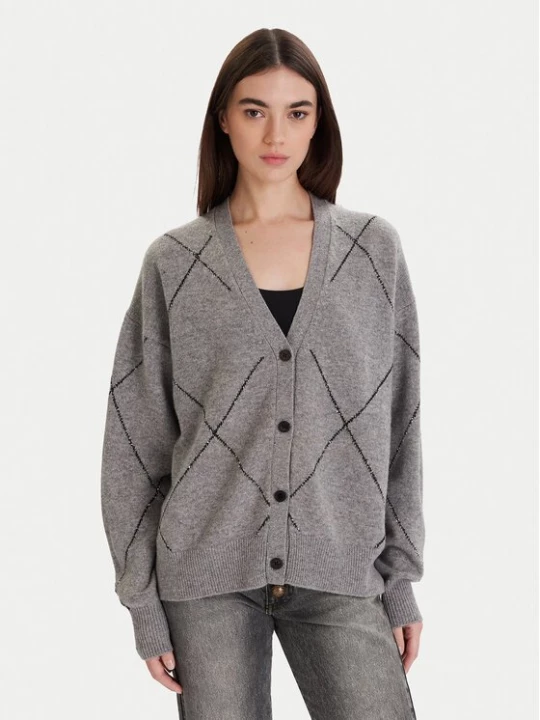 Obrázek produktu ViCOLO Kardigan 77070F Šedá Regular Fit