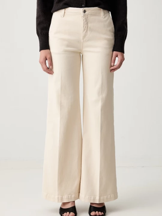 Obrázek produktu ViCOLO wide leg džíny dámské béžová