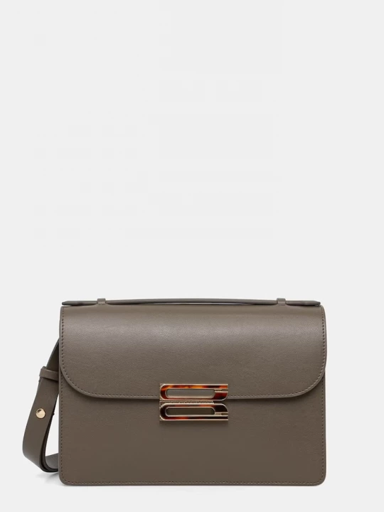 Obrázek produktu Victoria Beckham crossbody kabelka dámská kožená Dorian hnědá