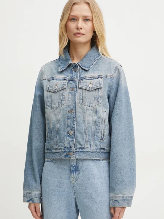 Obrázek produktu Victoria Beckham Džínová bunda Victoria Beckham modrá