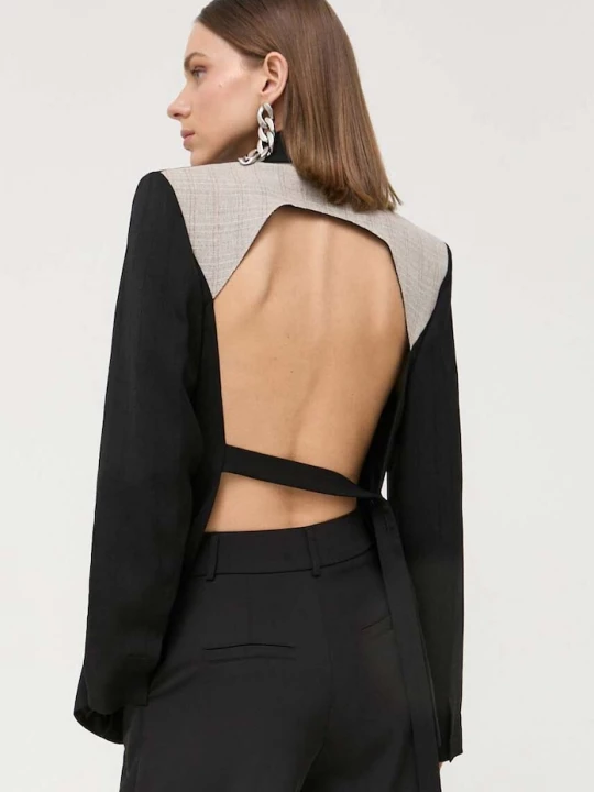 Obrázek produktu Victoria Beckham Vlněná bunda Victoria Beckham černá