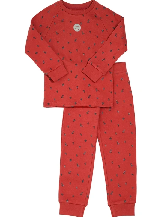 Obrázek produktu Viking Kids dvoudílné pyžamo dětské s bavlnou x Kenza červená