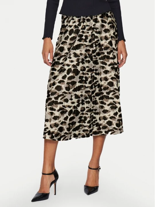Obrázek produktu Vila Plisovaná sukně Nitban Print 14068477 Béžová Regular Fit