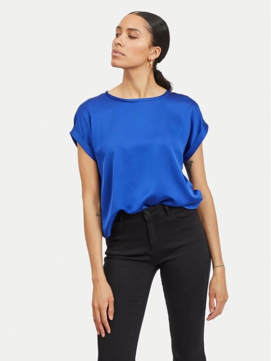Obrázek produktu Vila T-Shirt Ellette 14059563 Modrá Regular Fit