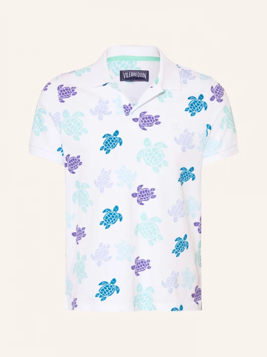 Obrázek produktu Vilebrequin Piké Polokošile Ronde Des Tortues Casual Fit bílá / fialová / tyrkysová