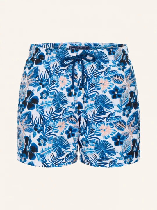 Obrázek produktu Vilebrequin Plavky Island Flower Moorise modrá / tmavě modrá / bílá