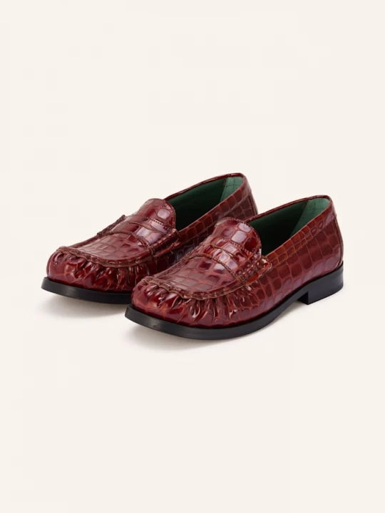Obrázek produktu Vinny's Penny Mokasíny Ogee tmavě červená