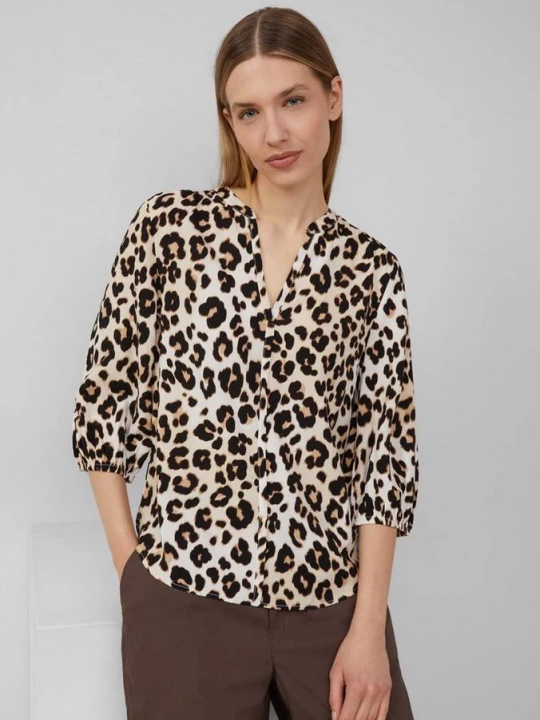 Obrázek produktu Viskózová halenka s leopardím vzorem s.Oliver krémová