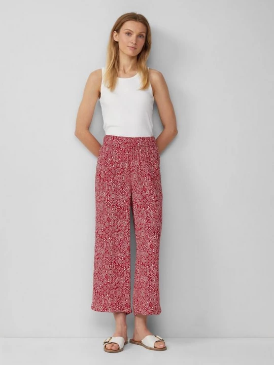 Obrázek produktu Viskózové culottes s elastickým pasem s.Oliver červená