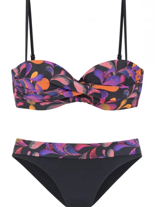 Obrázek produktu VIVANCE Bikiny  fialová / oranžová / červená / černá