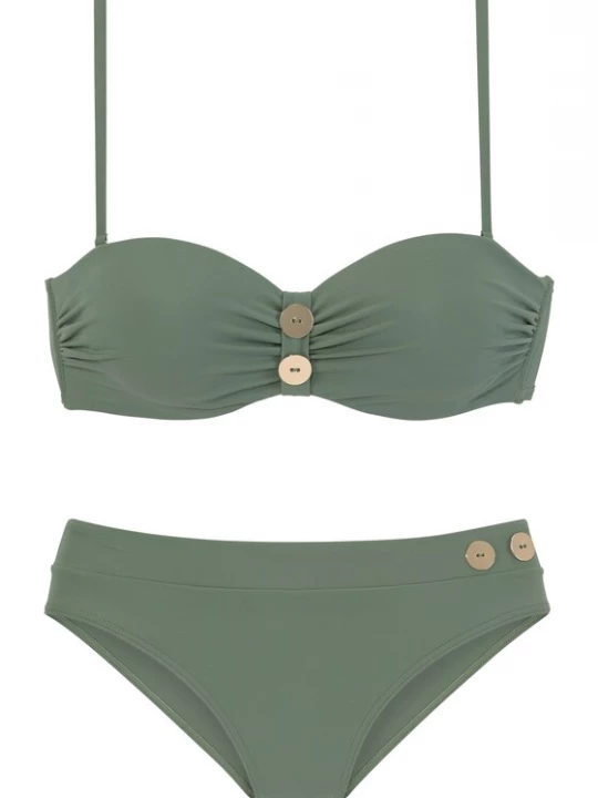 Obrázek produktu VIVANCE Bikiny  olivová / pastelově růžová