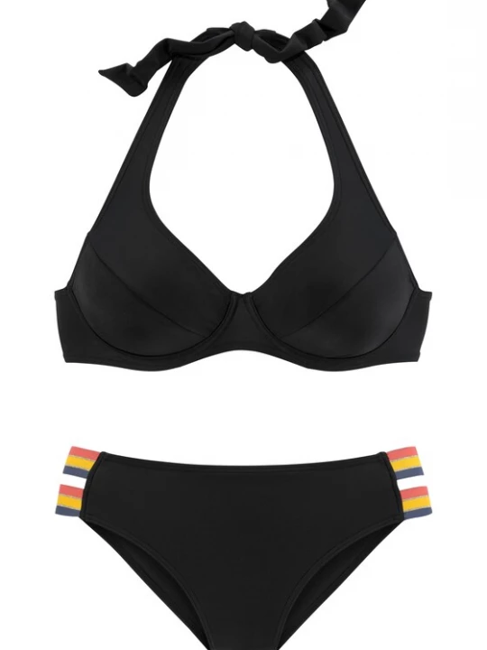 Obrázek produktu VIVANCE Bikiny  tmavě modrá / žlutá / pink / černá / stříbrná
