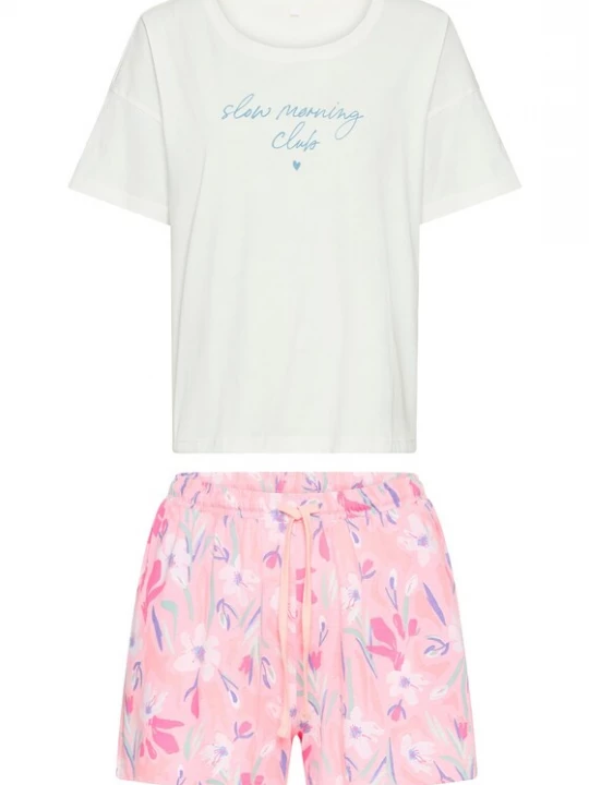 Obrázek produktu VIVANCE by LASCANA Pyžamo nebeská modř / pink / růžová / bílá