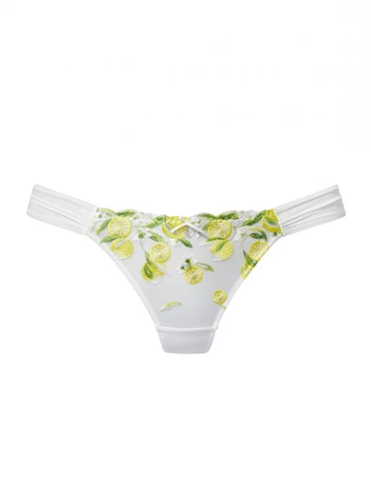 Obrázek produktu VIVANCE by LASCANA Tanga limone / zelená / bílá
