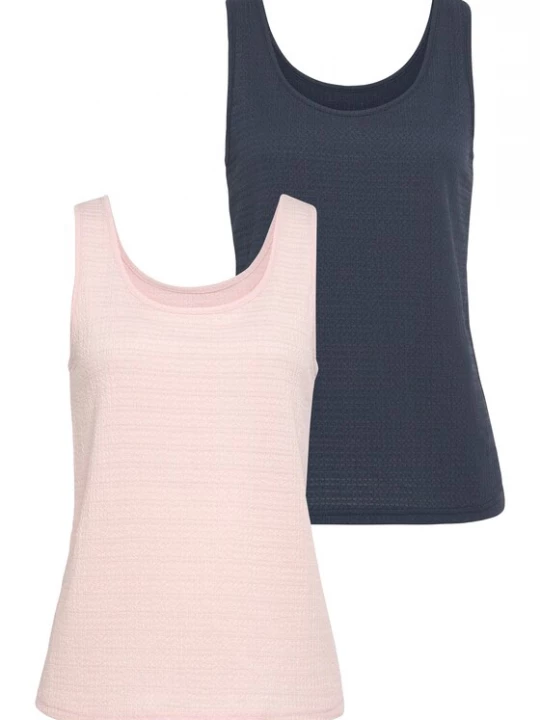 Obrázek produktu VIVANCE by LASCANA Top noční modrá / růžová