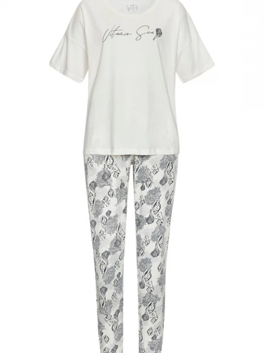 Obrázek produktu VIVANCE by LASCANA Pyžamo černá / offwhite