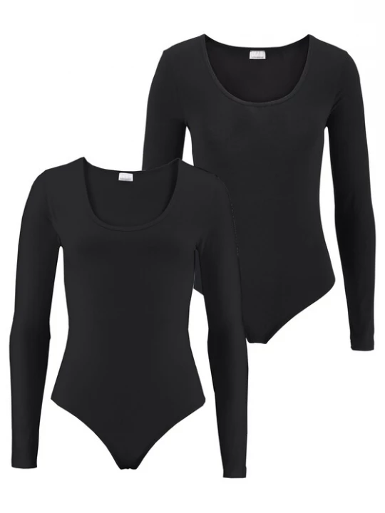 Obrázek produktu VIVANCE by LASCANA Tričkové body černá